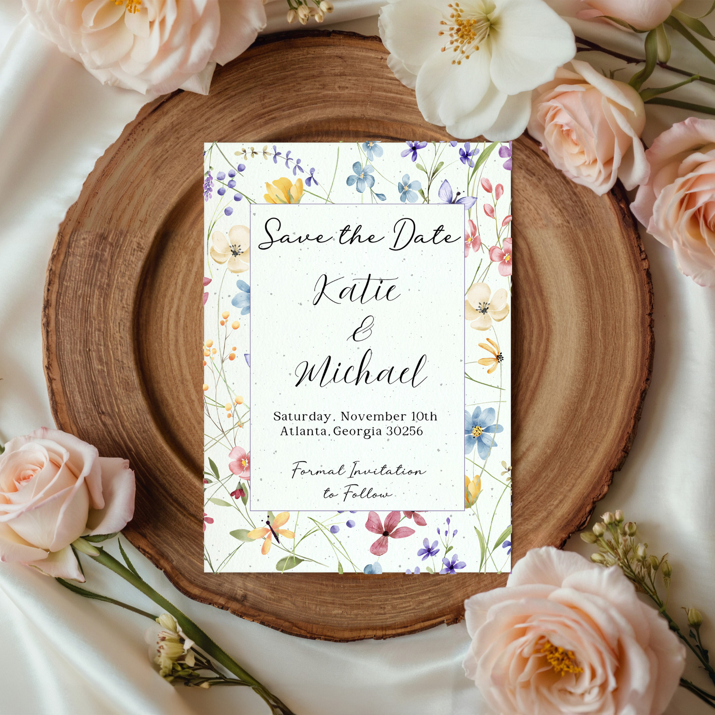 Seed Paper Save the Date – Wildflower Wedding Cards That Grow (6x4")