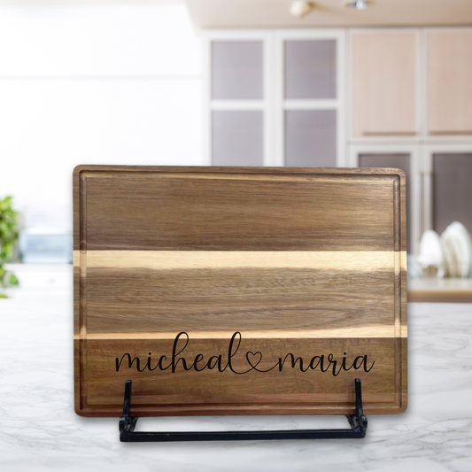 Custom Name Cutting Board for Couple