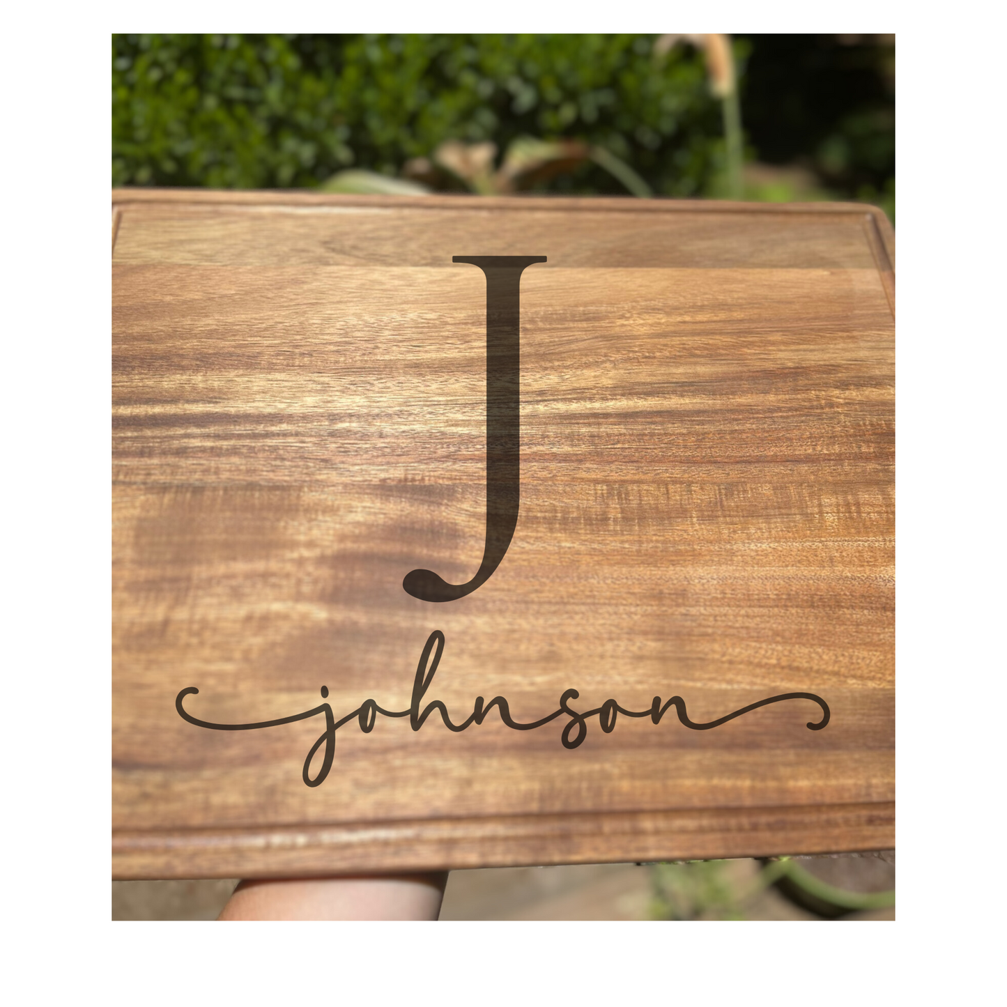 Personalized Family Name Capital Letter Charcuterie Board