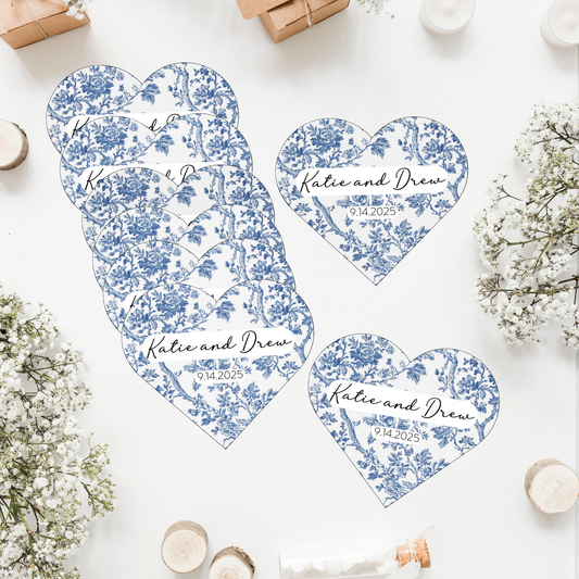 Custom Wedding Favor Seed Paper Hearts Gift for Guests from Bride and Groom Heart Shaped Plantable Party Favor Labels with Wildflower Seeds